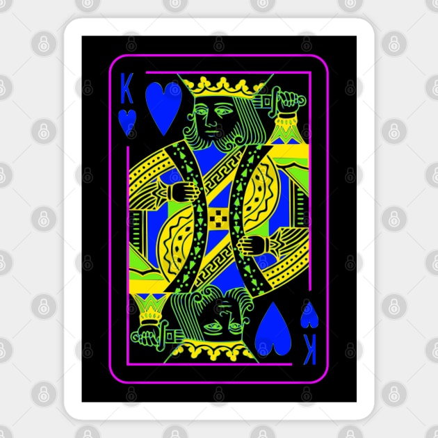 King of Hearts Bright Mode Magnet by inotyler